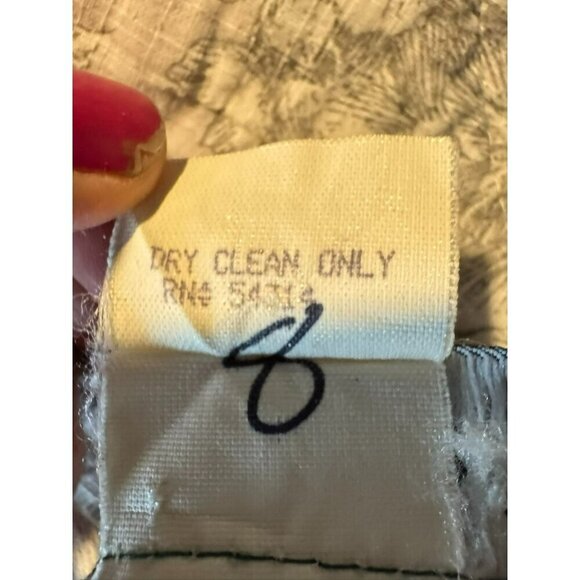 Vintage Be Smart Maxi Dress Size Medium Green Y2K Floral Textured Evening - Picture 10 of 10